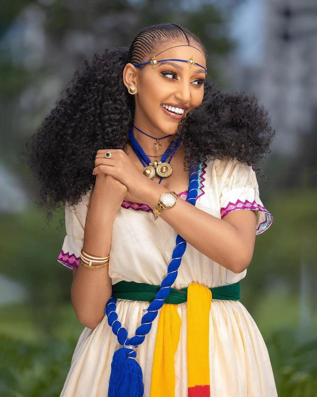 Exquisite Ashenda Outfit for a Celebratory Style, Habesha Traditional Attire