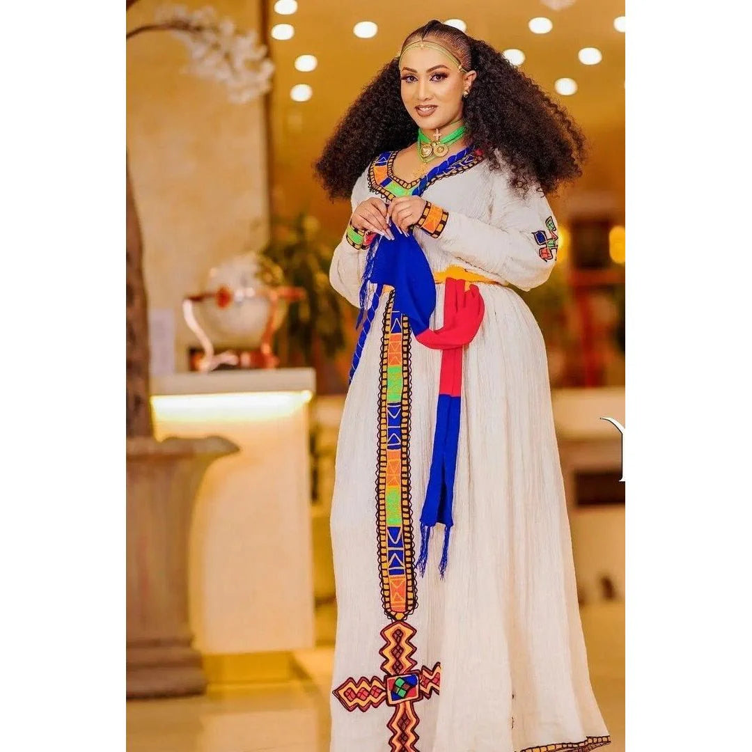Stunning Habesha Attire, Traditional Habesha Garb, Handwoven Habesha Kemis, Habesha Dress