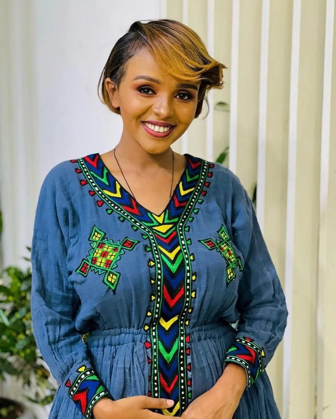 Beautiful Raya Dress, Habesha Dress, Handwoven Habesha Kemis, Modern Traditional Habesha Dress