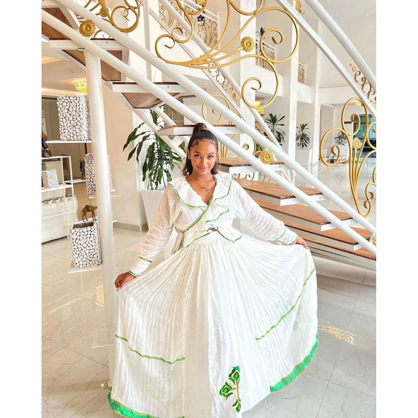 Modern Habesha Kemis Handcrafted Habesha Dress Simple Habesha Libs