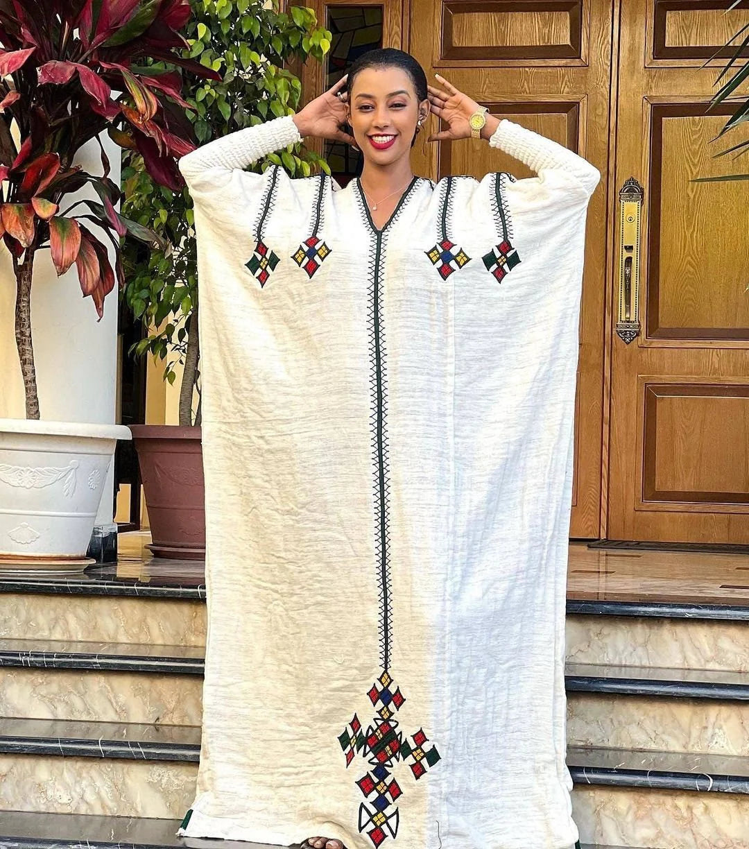 Handwoven Habesha Kemis is a unique traditional attire that reflects rich craftsmanship and heritage