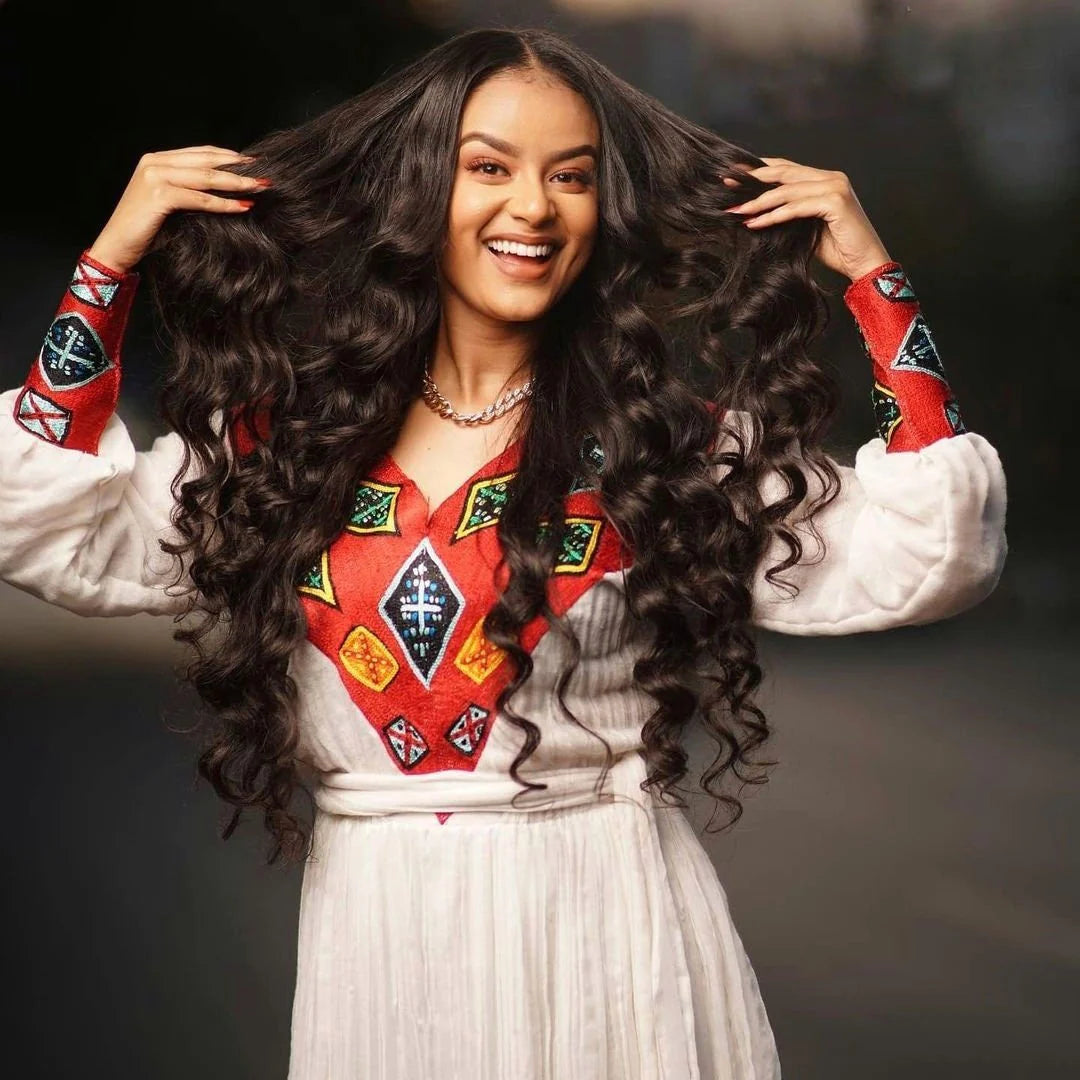 Beautiful Habesha Traditional Wear, Handwoven Habesha Dress, Elegant Habesha Kemis