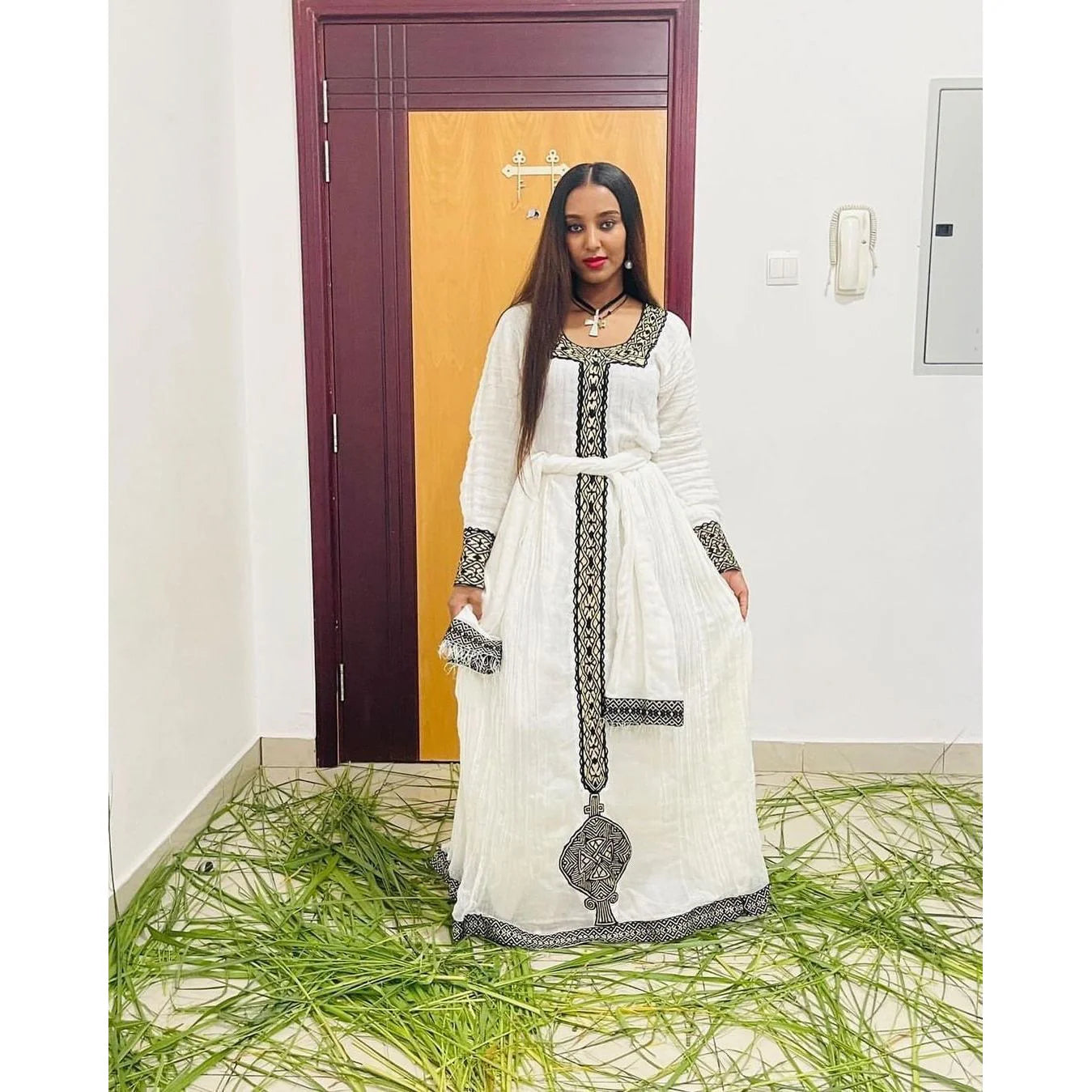 Chic and Contemporary Habesha Attire with Menen Fabric