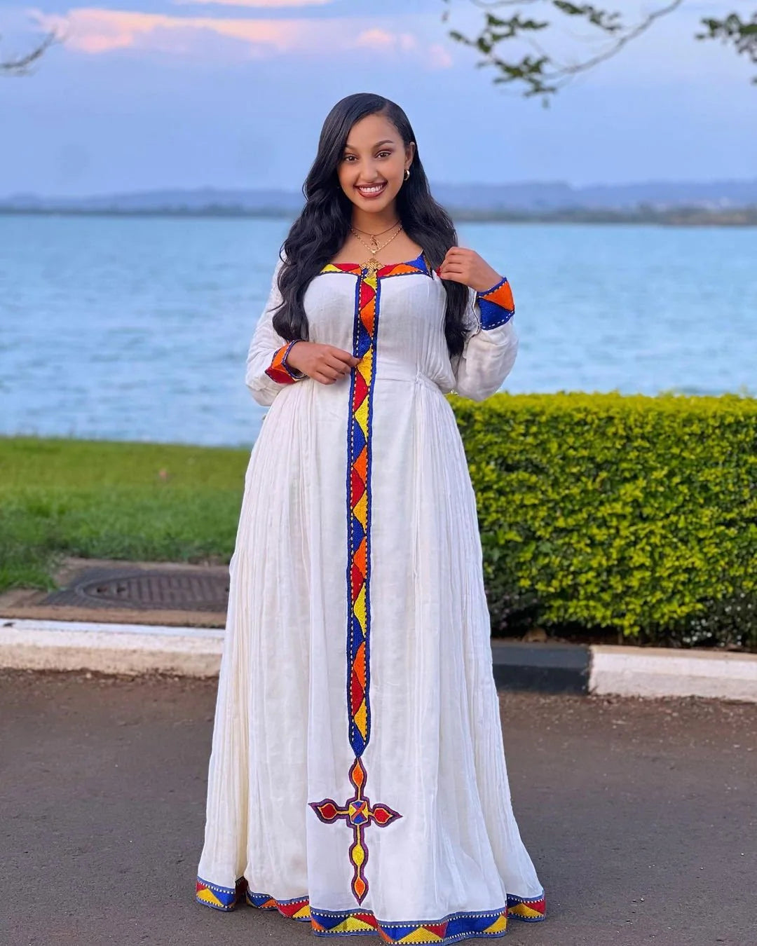 Elegant Habesha Dress with Tilf Accents