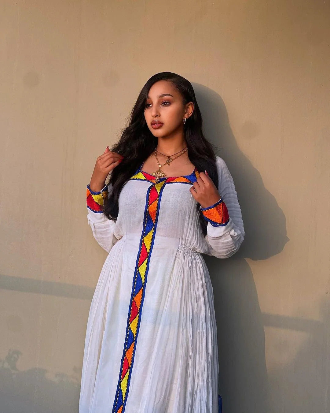 Elegant Habesha Dress with Tilf Accents
