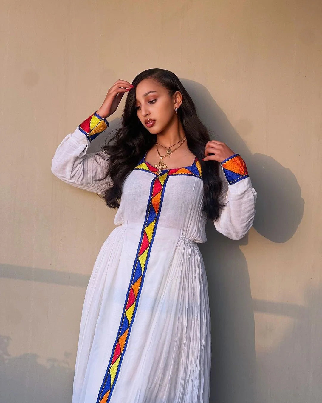 Elegant Habesha Dress with Tilf Accents