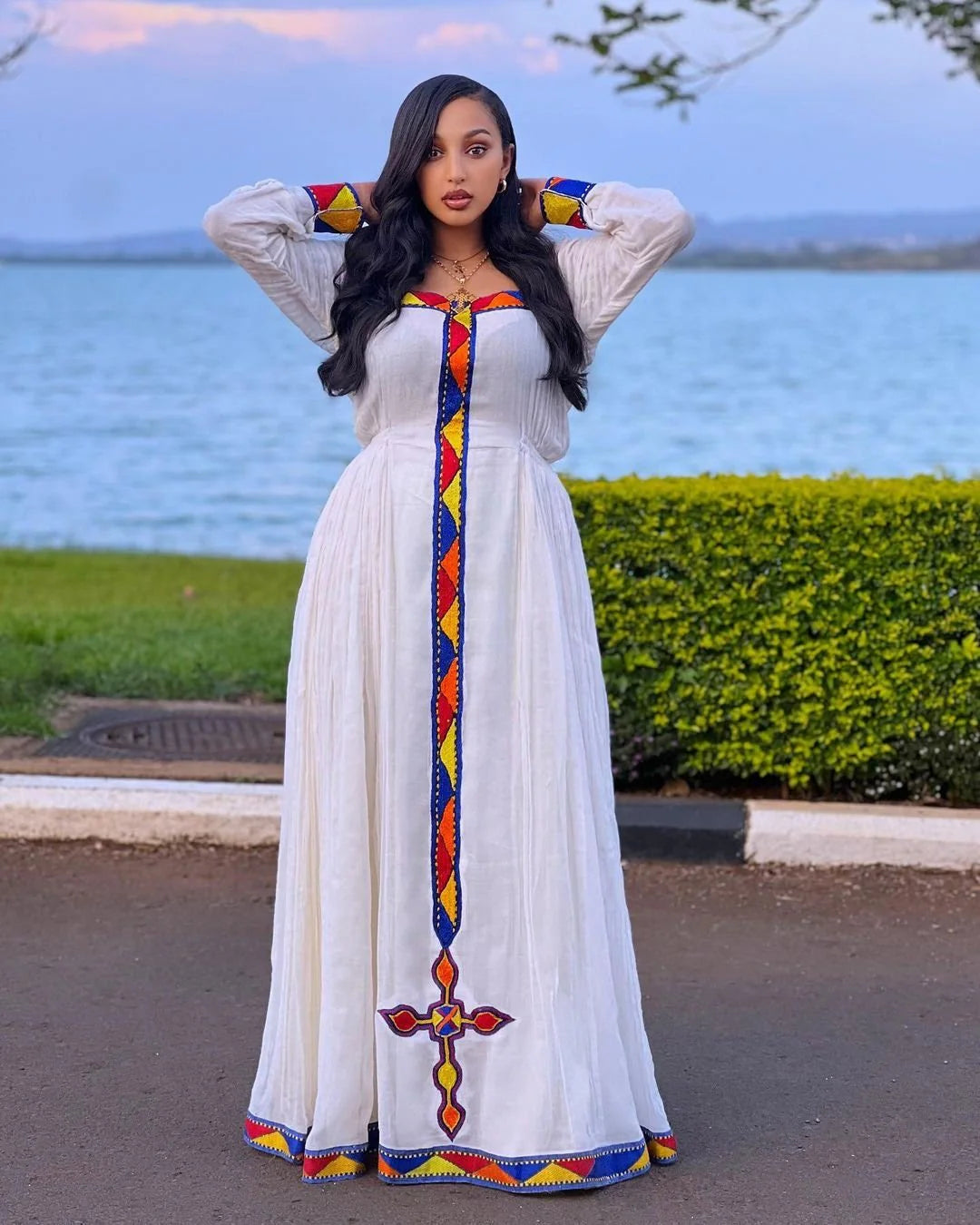 Elegant Habesha Dress with Tilf Accents