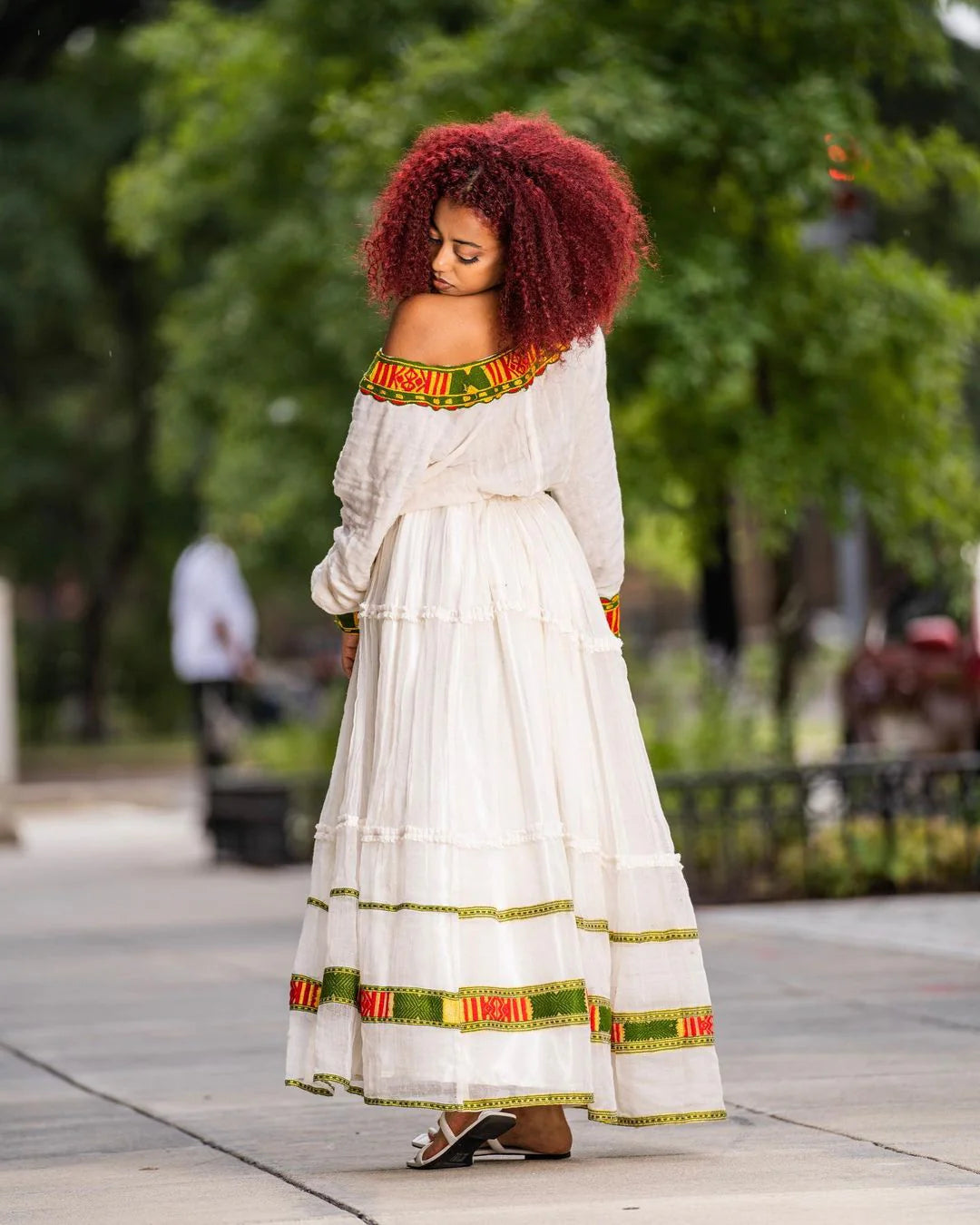 Green Habesha Dress A Stunning Traditional Habesha Attire