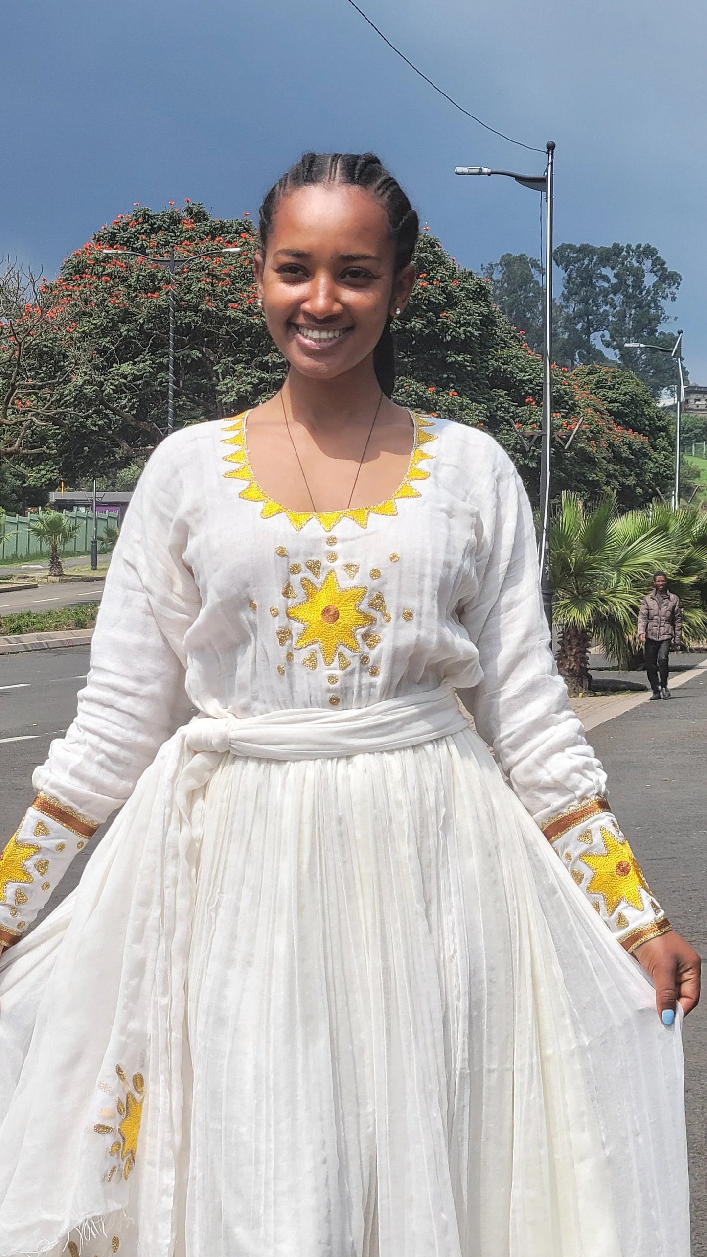 Bright Yellow Habesha Dress: Contemporary Habesha Kemis and Habesha Libs