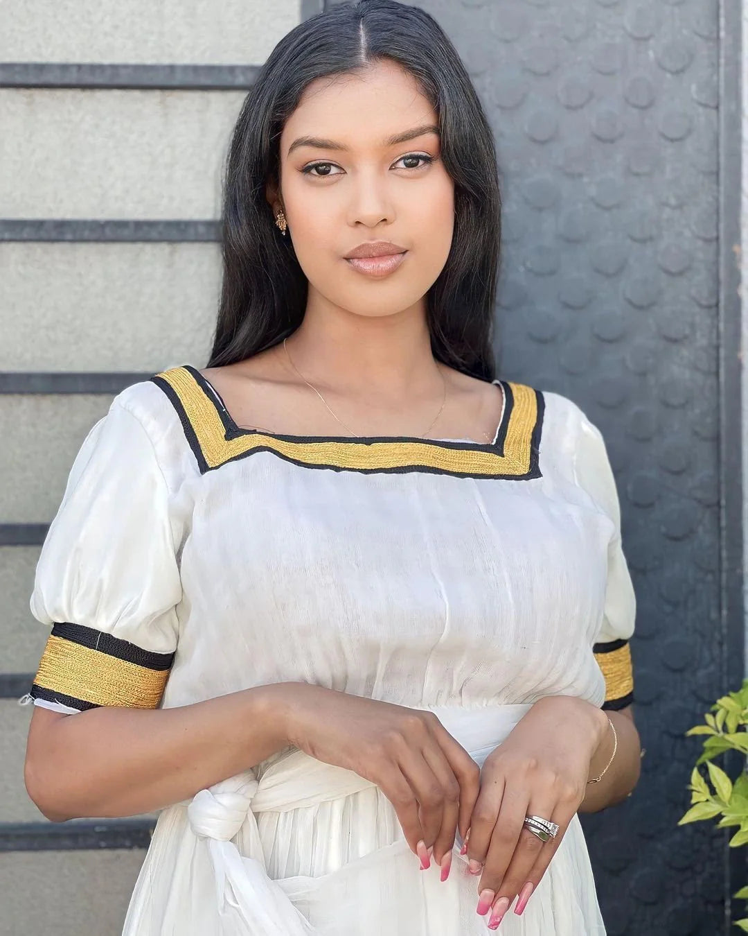 Black and Yellow Habesha Dress Contemporary Habesha Attire Design
