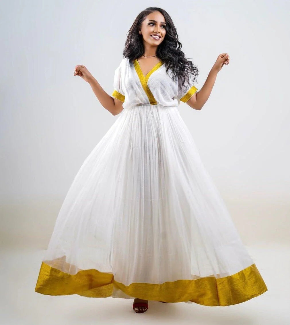 Modern Habesha Kemis Stylish Habesha Attire Women's Fashion Habesha Women's Style