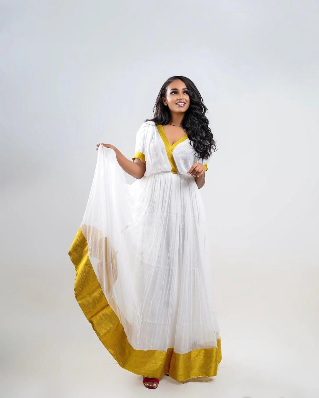 Modern Habesha Kemis Stylish Habesha Attire Women's Fashion Habesha Women's Style