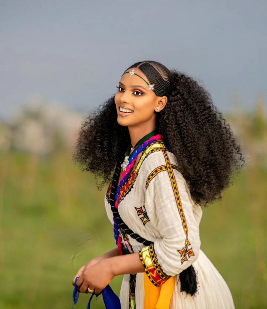Gorgeous Ashenda Attire, Cultural Habesha Garb