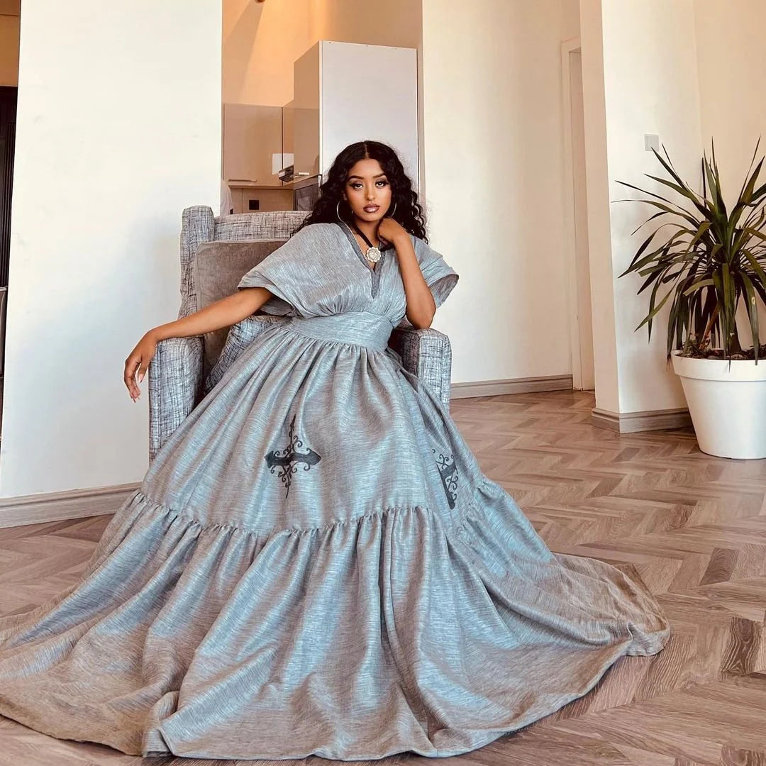 Stunning Saba Gown Habesha Attire Traditional Habesha Garment