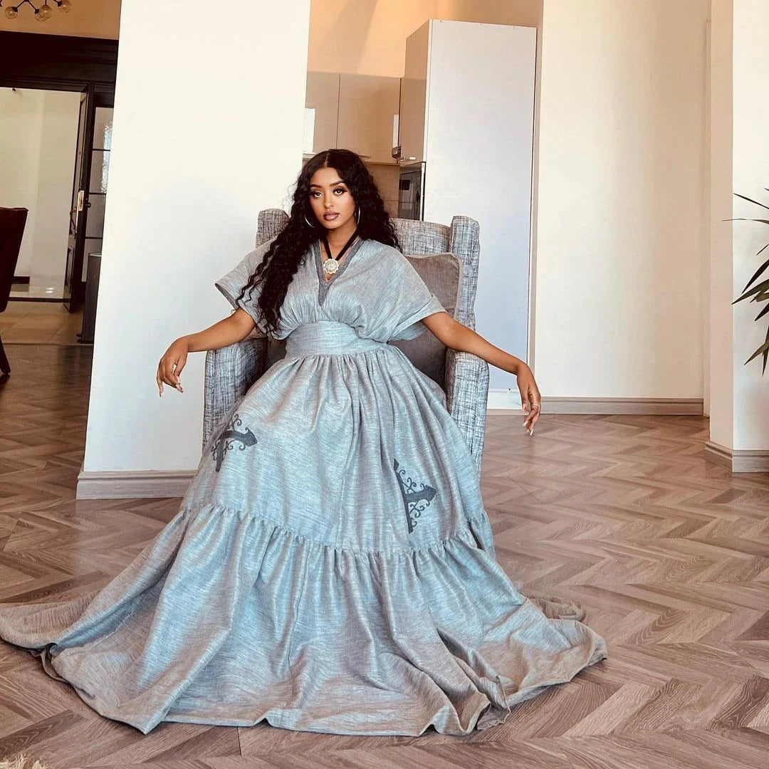 Stunning Saba Gown Habesha Attire Traditional Habesha Garment
