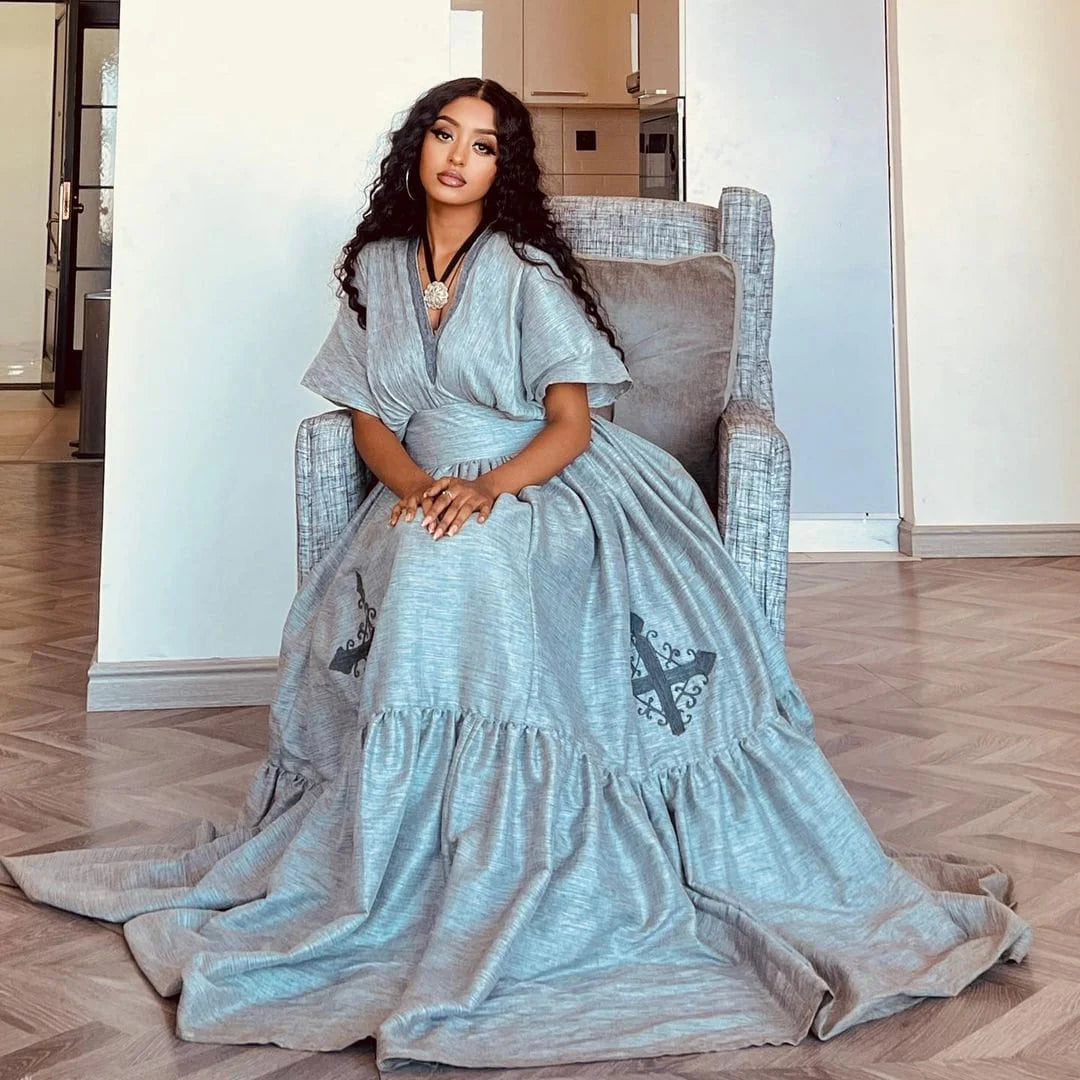 Stunning Saba Gown Habesha Attire Traditional Habesha Garment