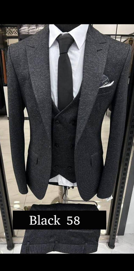 Timeless Black Three-Piece Suit A Classic Elegance