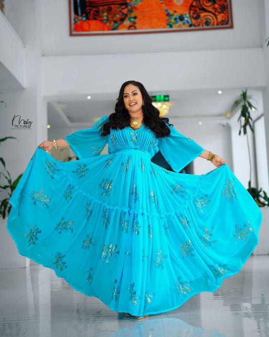 Radiant Elegance A Celebration of Habesha Chiffon Beauty