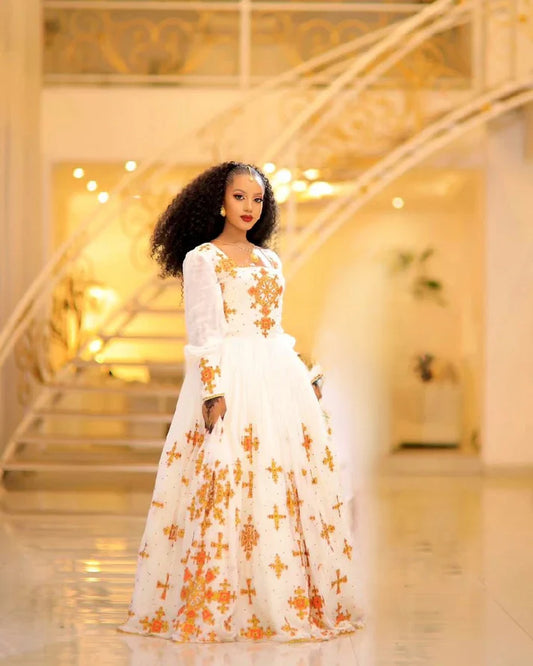 Exquisite Habesha Dress Elegance in Ethiopian Tradition