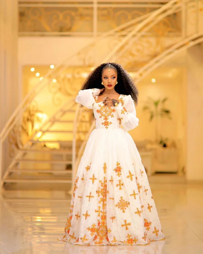 Exquisite Habesha Dress Elegance in Ethiopian Tradition