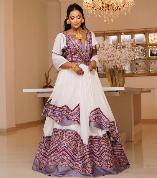 Elegant Habesha Dress A Fusion of Tradition and Style