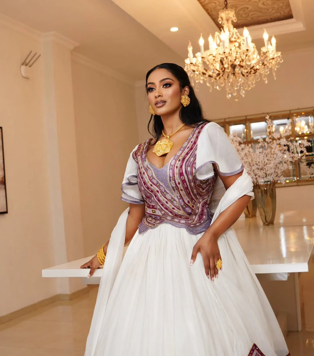 Elegant Habesha Dress A Fusion of Tradition and Style