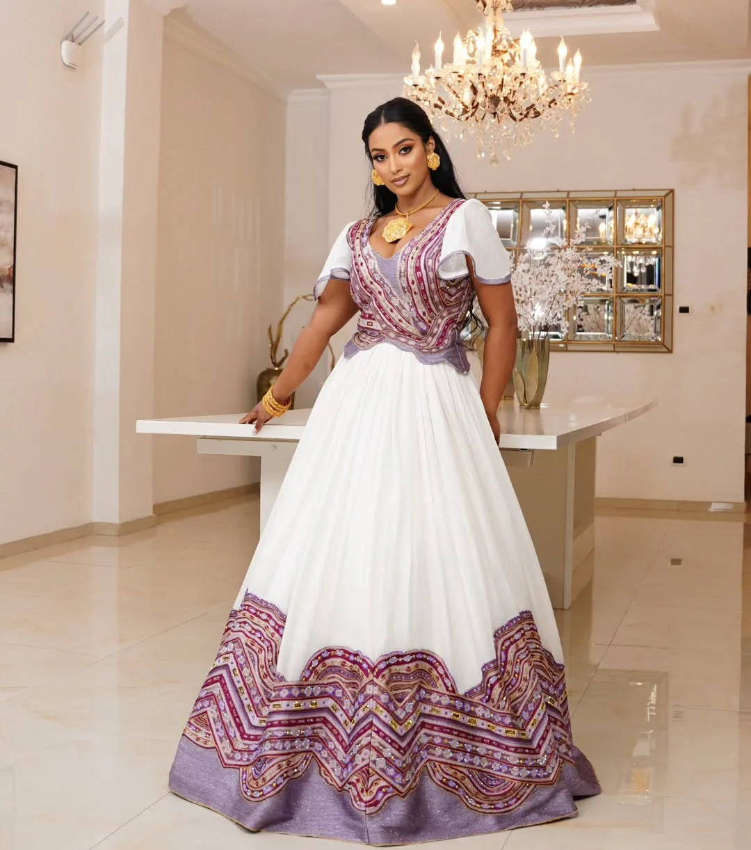 Elegant Habesha Dress A Fusion of Tradition and Style