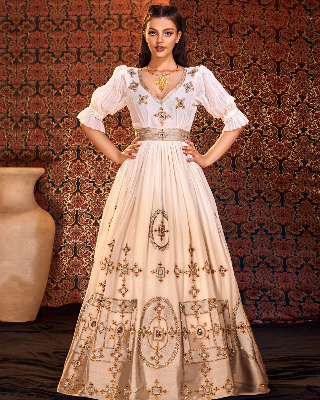 Elegant Fusion A Modern Habesha Dress