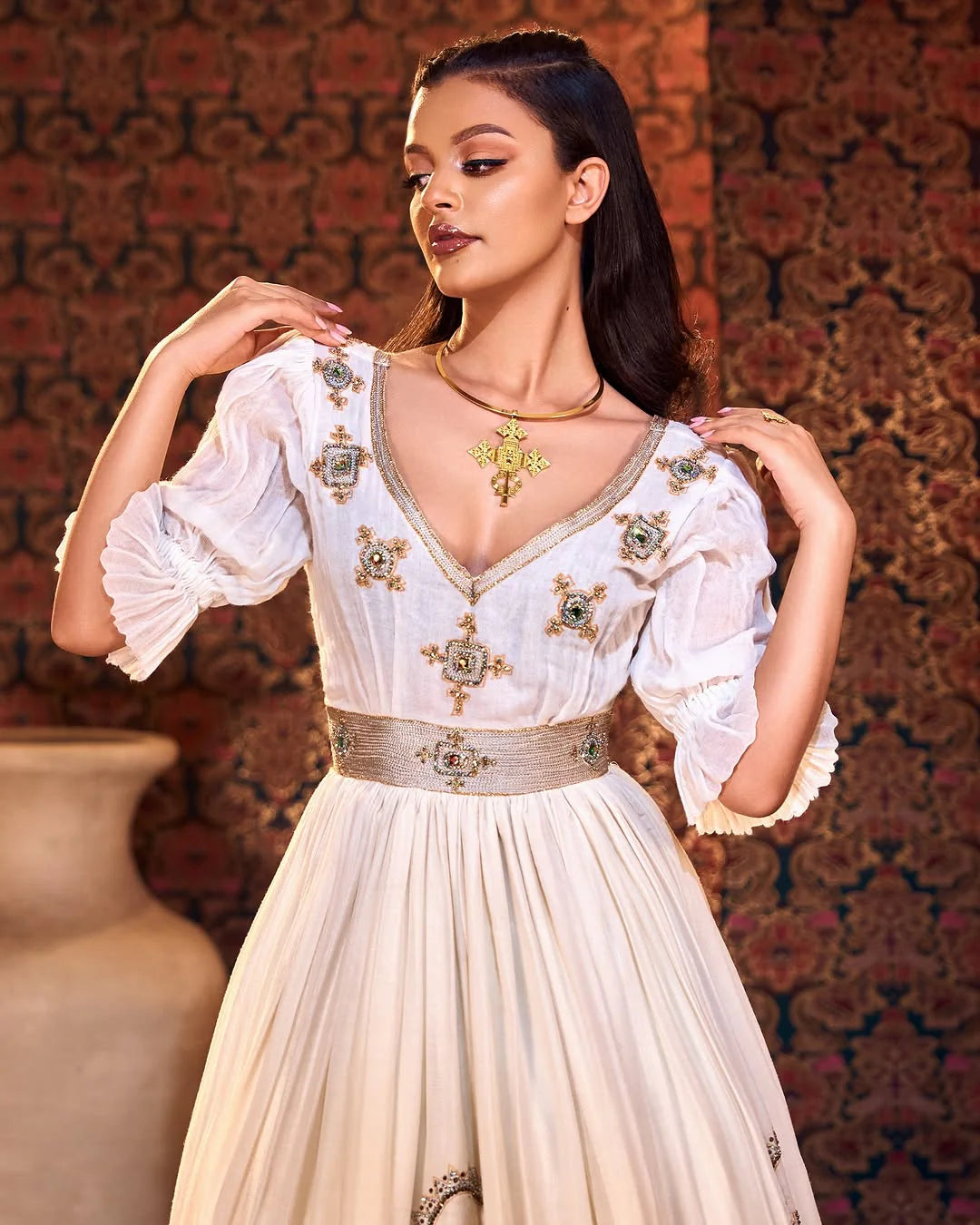 Elegant Fusion A Modern Habesha Dress