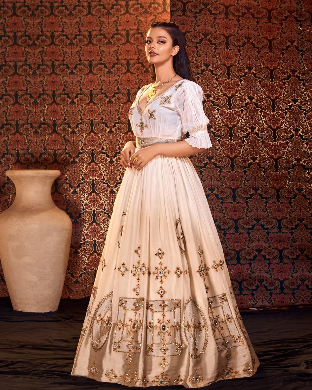 Elegant Fusion A Modern Habesha Dress