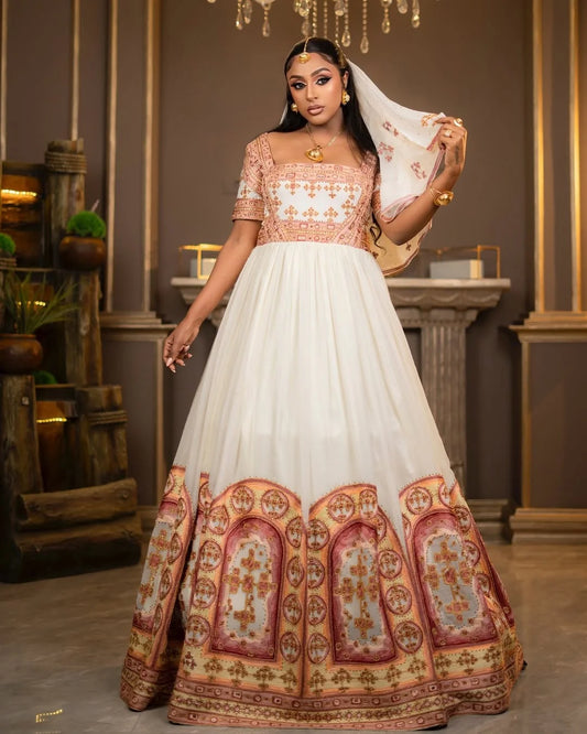 Elegant Heritage A Stunning Habesha Dress