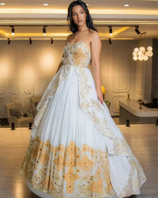 Graceful Heritage A Stunning Habesha Dress