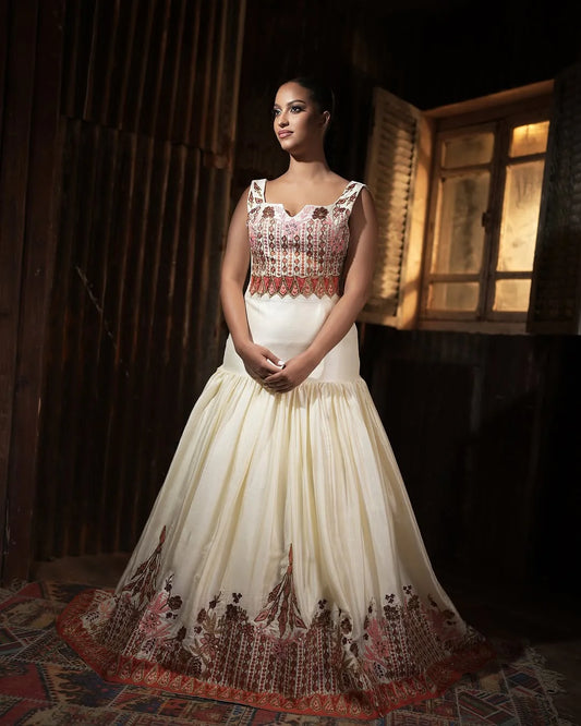 Cultural Elegance A Chic Habesha Attire for Couples