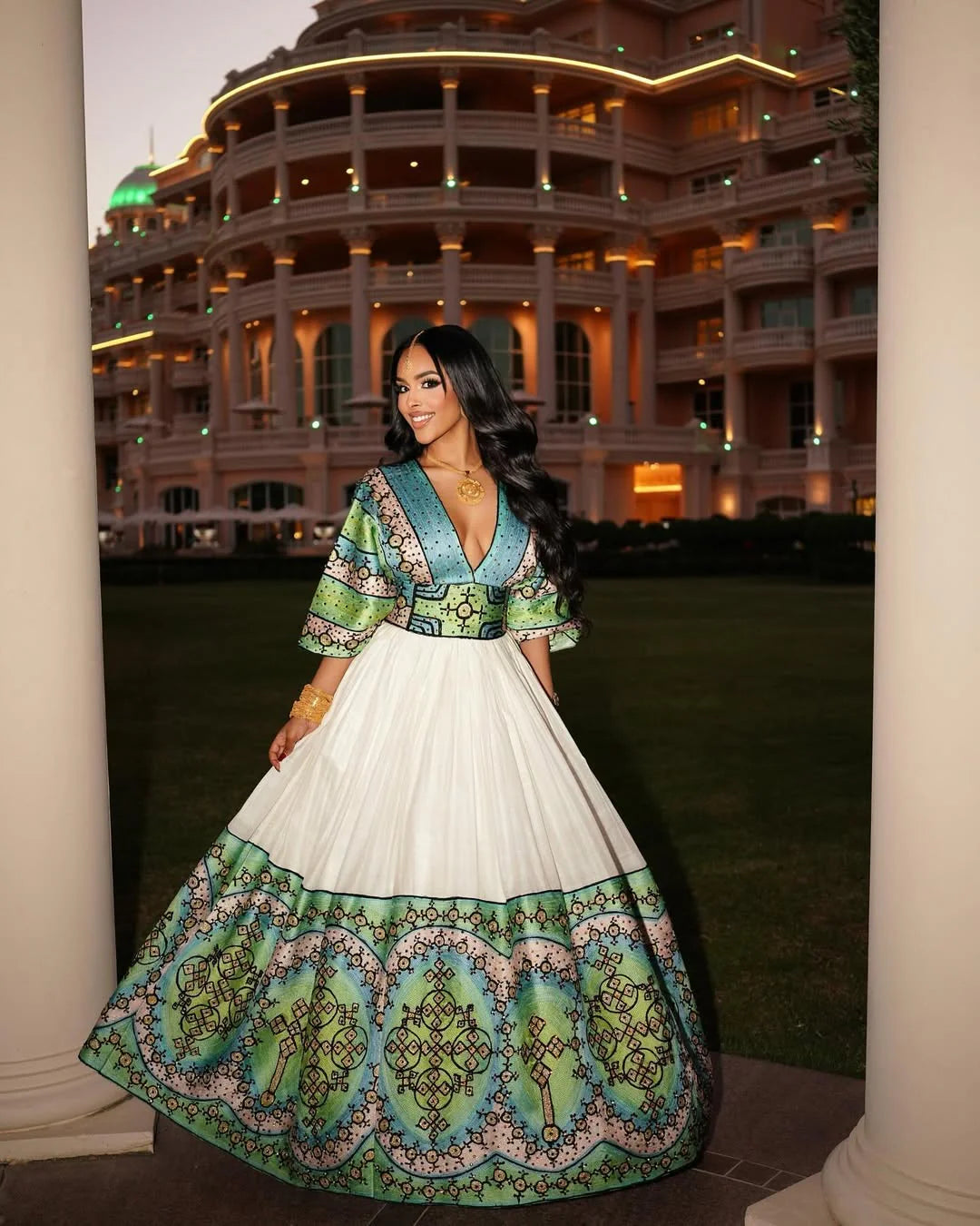 Vibrant Tradition Celebratory Habesha Gowns for Women