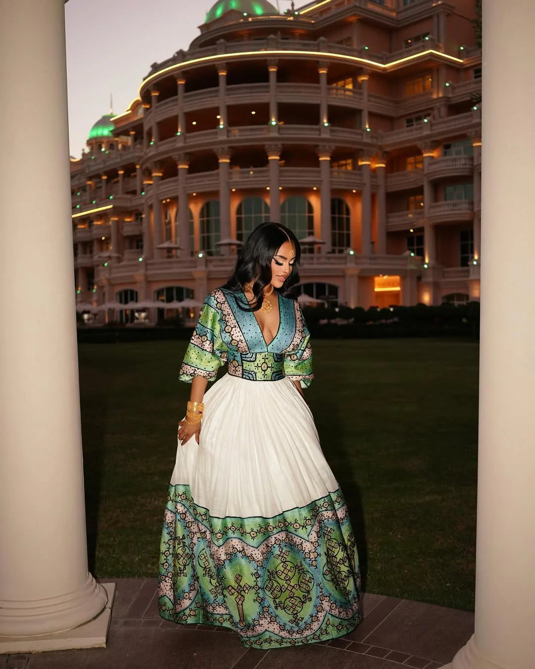 Vibrant Tradition Celebratory Habesha Gowns for Women