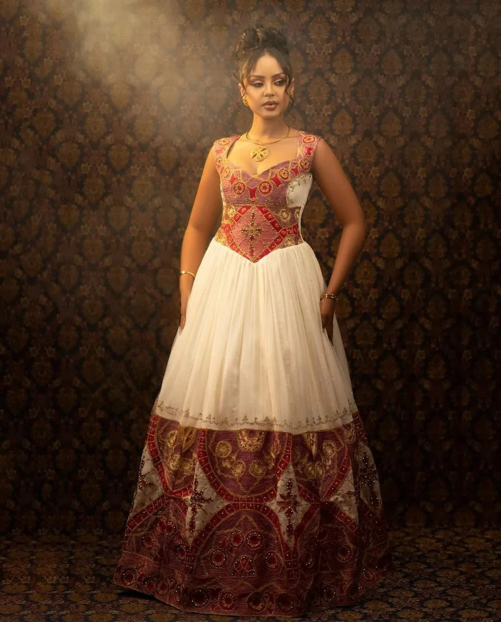 Beautiful Habesha Dress with Rich Embroidery