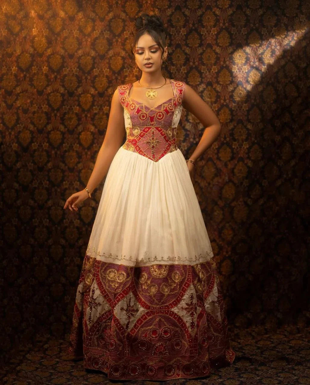 Beautiful Habesha Dress with Rich Embroidery