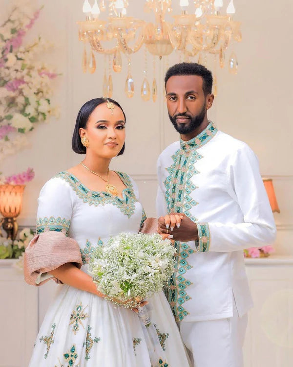 Stunning Wedding: Habesha Couples Outfit