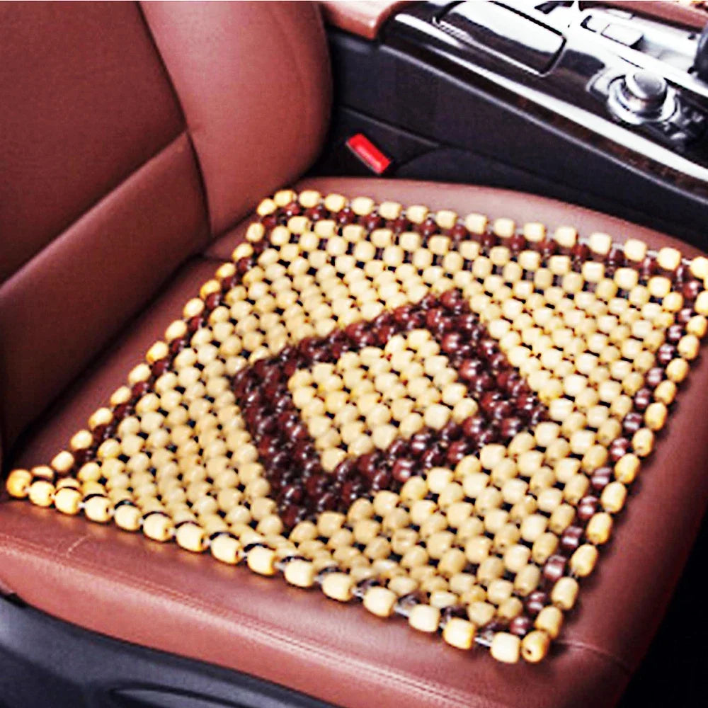 Wood Bead Car Seat Cushion Wood Cape Massage Seat Cover Universal Wood Bead Covers for Kia Hyundai Volvo Lada Renault