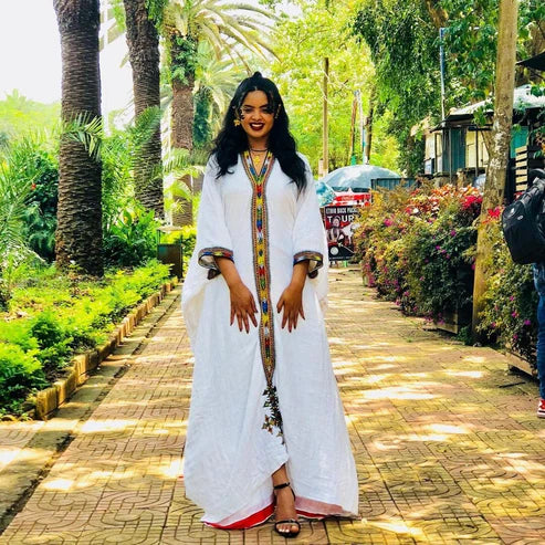 Modern Habesha Dress Handwoven Habesha Kemis Simple Habesha Libs Dress