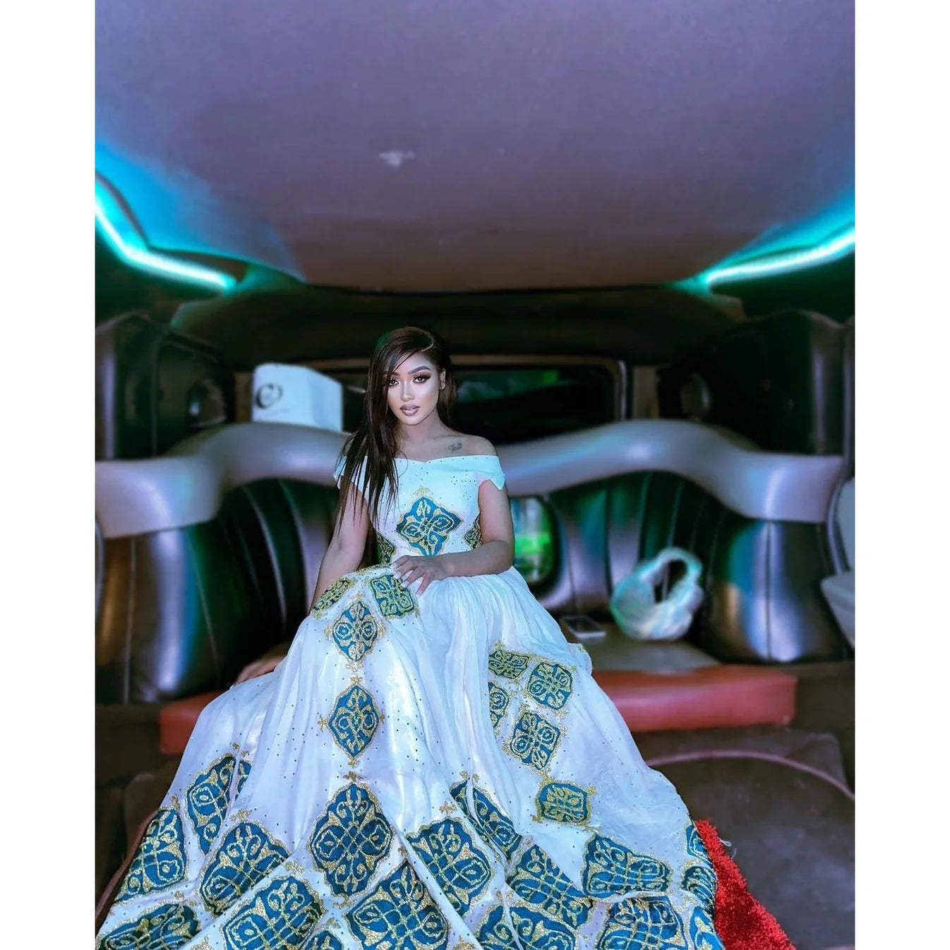 Beautiful Habesha Kemis A handwoven modern wedding dress