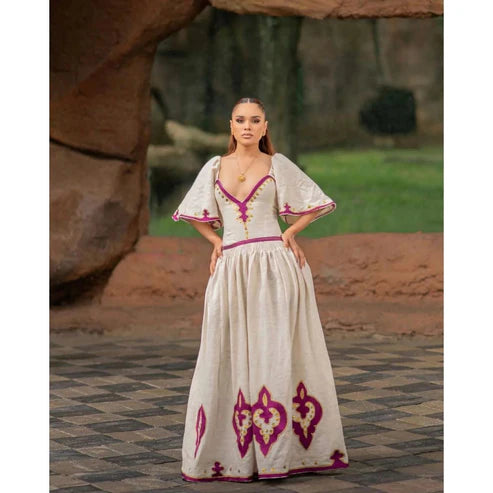 Simple Habesha Attire Handwoven Habesha Kemis Contemporary Traditional Garment  Habesha Dress