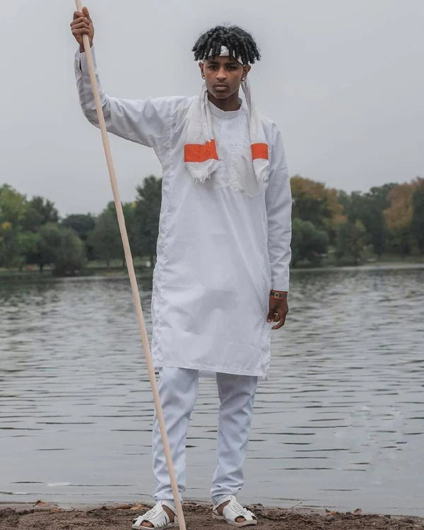 Wollega Oromo Outfit For Men With Shoes Oromo Shirt Habesha Shirt For Men