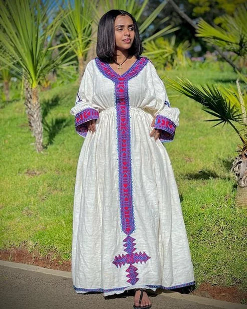 Contemporary Habesha Kemis, handwoven Habesha Libs, stylish Habesha attire, traditional Habesha dress