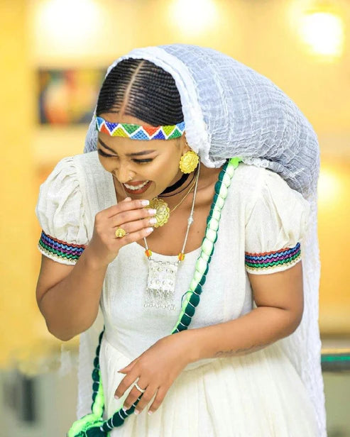 Simple Habesha Kemis for New Year, handwoven Habesha Libs, modern Habesha attire