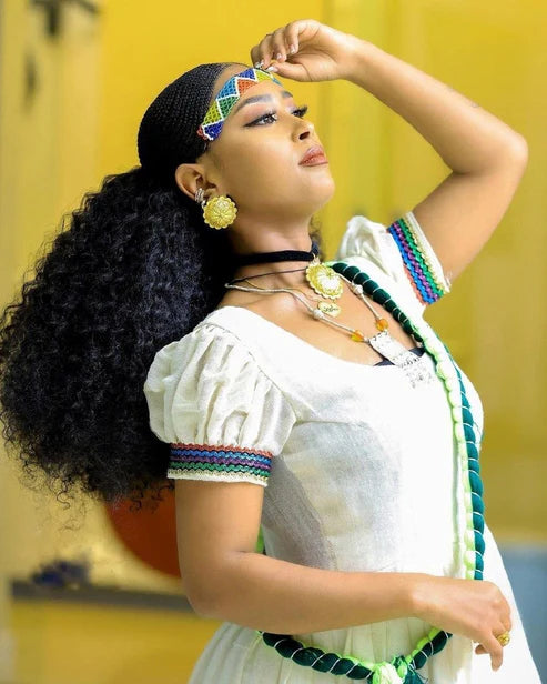 Simple Habesha Kemis for New Year, handwoven Habesha Libs, modern Habesha attire