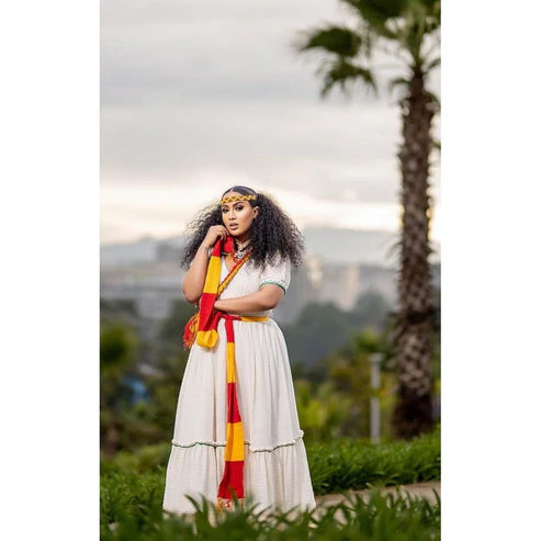 Simple Traditional Habesha Dress Handwoven Habesha Kemis Modern Habesha Libs Dress