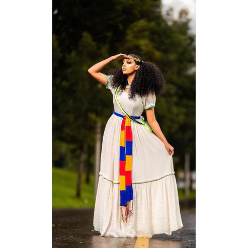 Simple Traditional Habesha Dress Handwoven Habesha Kemis Modern Habesha Libs Dress