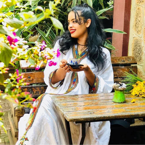 Modern Habesha Dress Handwoven Habesha Kemis Simple Habesha Libs Dress