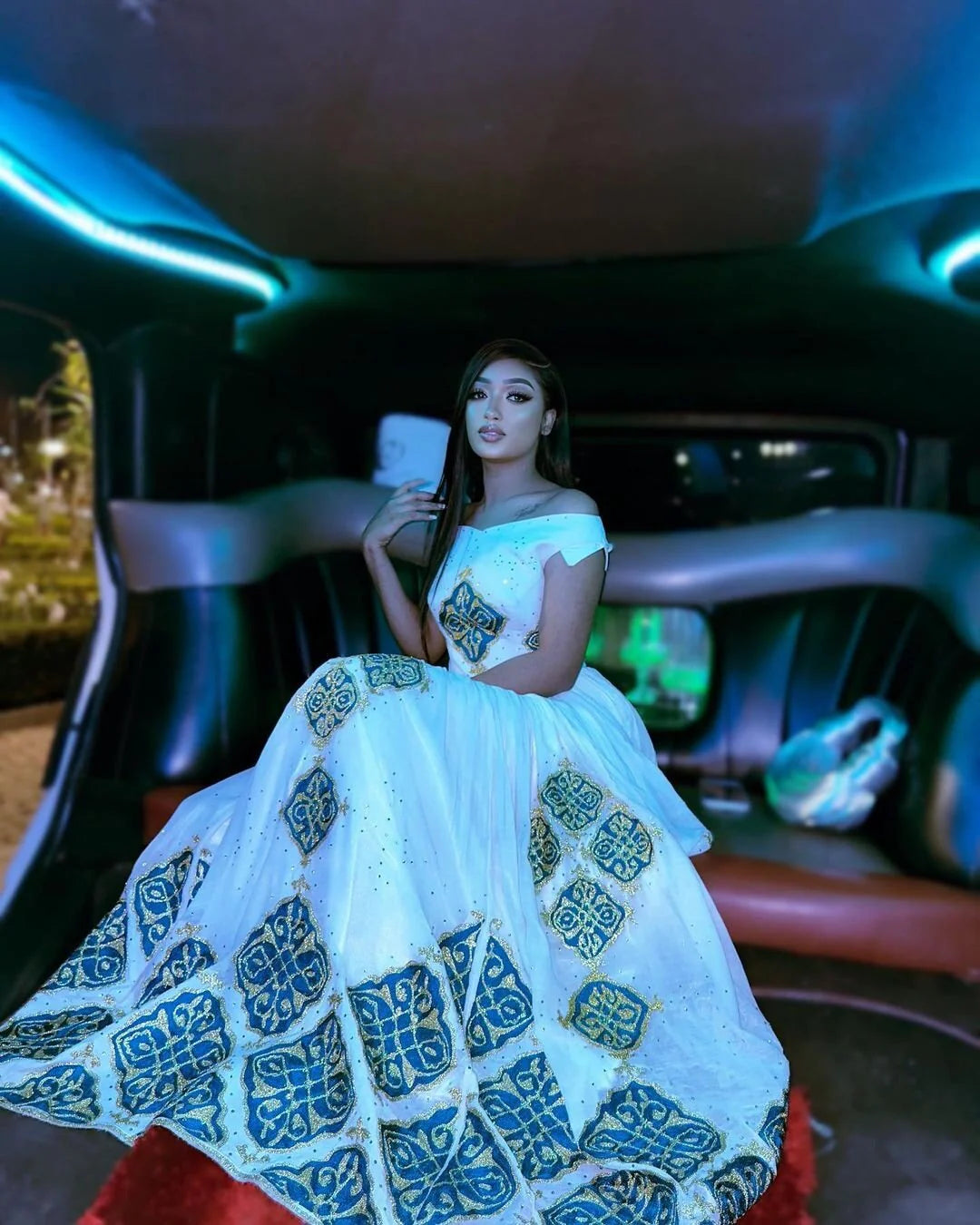 Beautiful Habesha Kemis A handwoven modern wedding dress